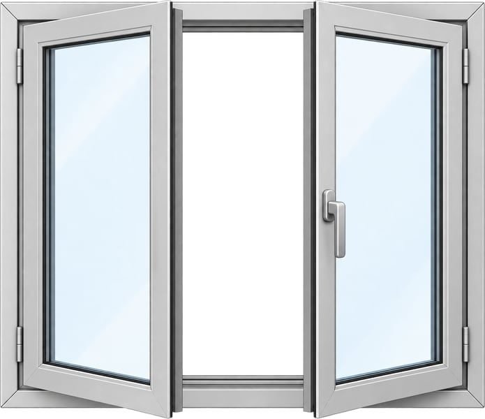 Ventana de aluminio practicable